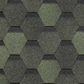 зеленная шестигранная кровля